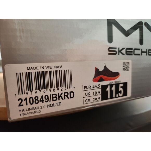 Skechers Mark Nason A Linear 2.0 Holtz Men's size 11.5 Black/Red - Picture 3 of 13